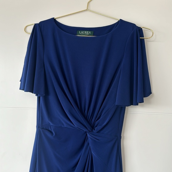 .Ralph Lauren blue twist dress - Picture 1 of 3